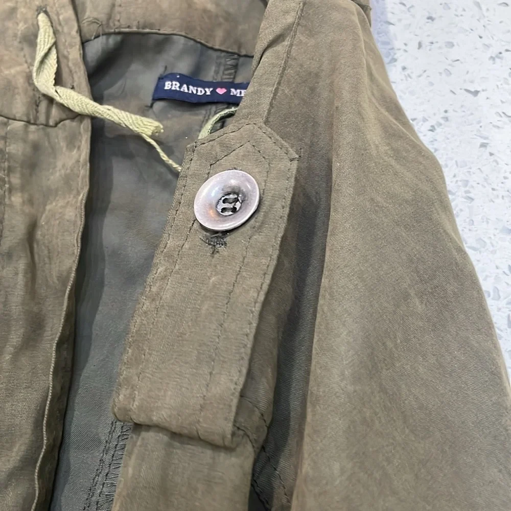 Brandy Melville Army Green Hailey Utility Jacket One Size med - Picture 9 of 10